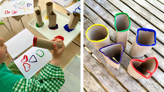 Quarantine Crafts: Stamping With Toilet Paper Tubes